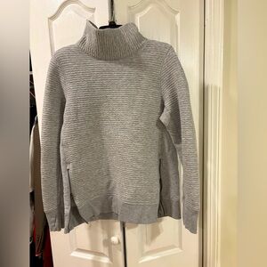 Gray Women's Turtleneck Sweatshirt